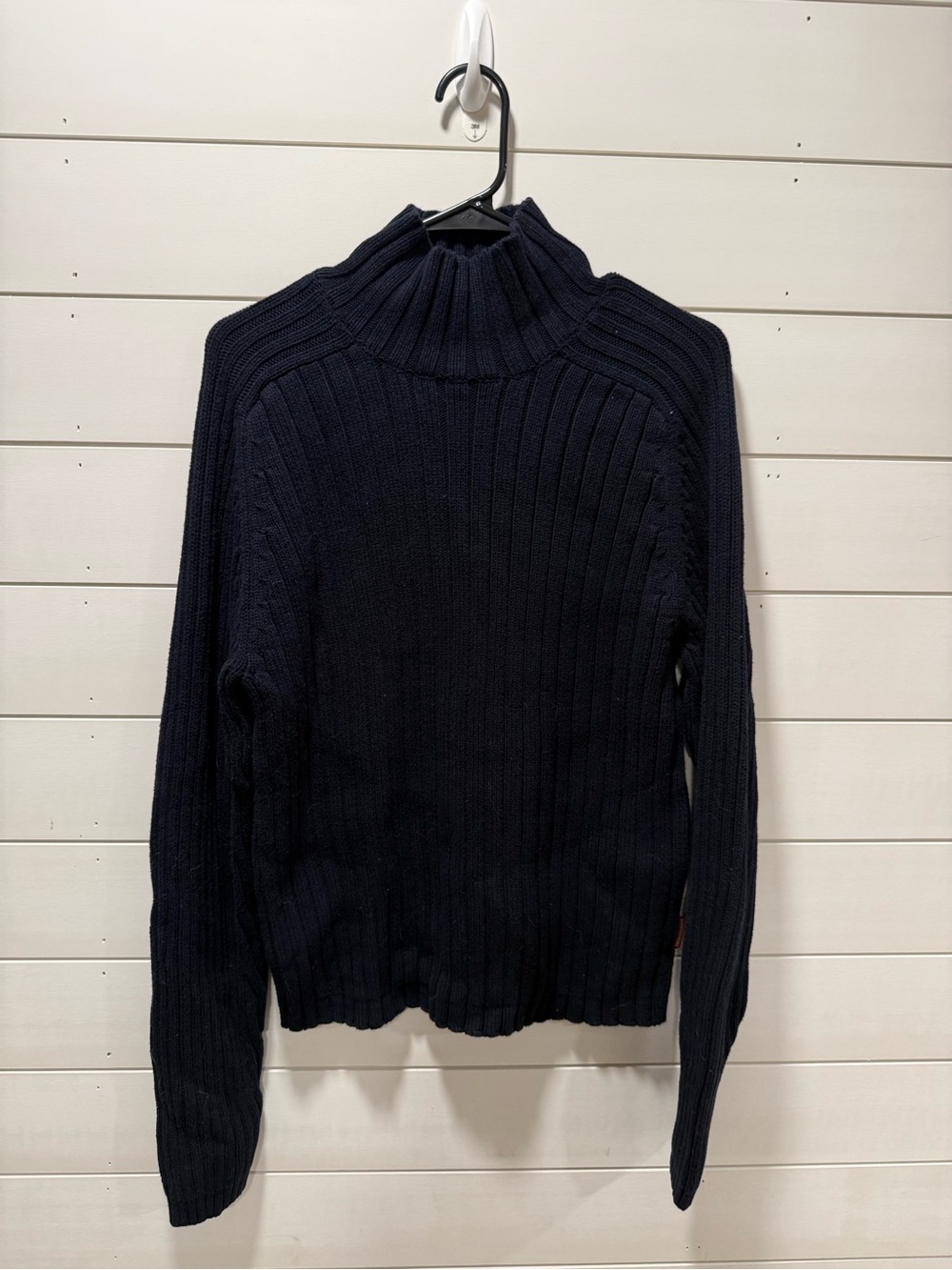 Vintage Abercrombie & Fitch Navy Ribbed Mock Turtleneck Sweater
